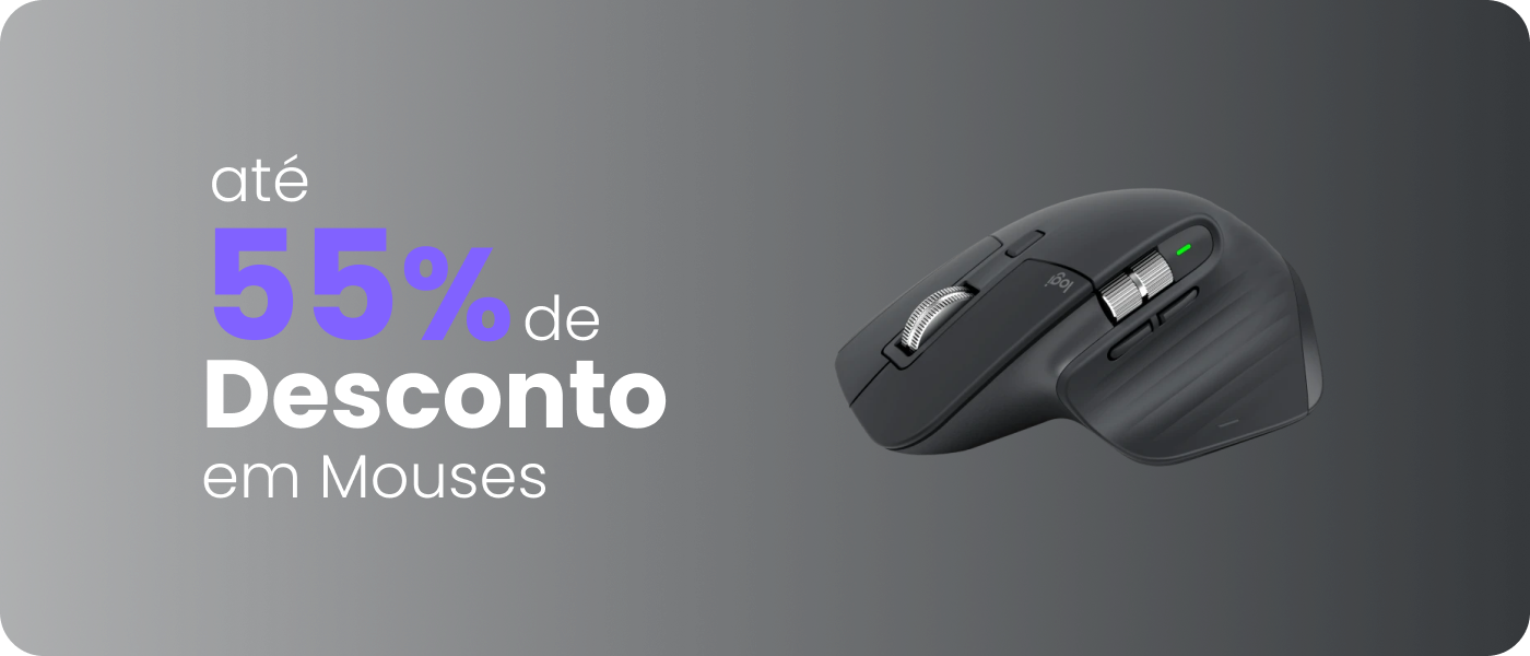 Até 55% de desconto em Mouses